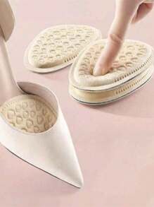1 paar damesschoeninlegzolen, halve maat groter, anti-wrijving, antislip voor het vergroten van de schoenmaat