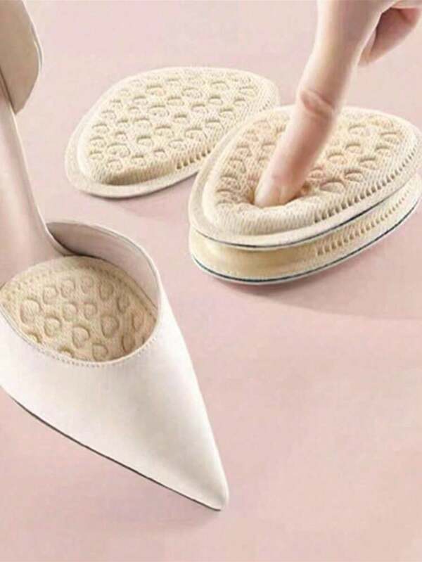1 par de palmilhas femininas para sapatos, palmilhas de meio tamanho para cima, antifricção e antiderrapante para aumentar o tamanho do sapato