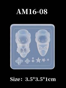 klimonla 1 件 2025 新款 3D 硅胶美甲模具 | 耐热可重复使用 DIY 印章工具，适用于凝胶/树脂/水晶设计、美甲用品、美甲工具、美甲工具、返校、指甲、按压指甲的美甲工具