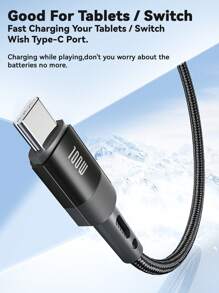 100W USB C To USB C Fast Charging Cable ,5A PD USB Type-C Fast Charging Cord Compatible With IPhone 16 15 15 Pro/15 Pro Max Pro/Air IPad Pro Mini 6 Sam.Sung S23 S22 Z-Flip Pixel(Black) Compatible With IPhone 16, 16 Pro Max, 15, 15 Plus, 15 Pro, 15 Pro Max,Compatible With Xiaomi, Compatible With OnePlus Type C Aluminum Alloy Nan