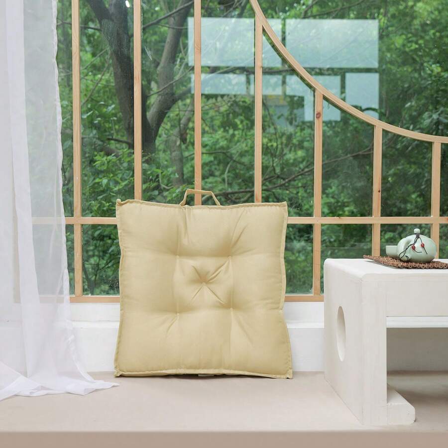 Farfallarossa Gối vuông chống bẩn dùng trong nhà/ngoài trời 450g, kích thước 45*45 cm, chống thấm nước và bền, dễ vệ sinh, phù hợp với nhiều không gian khác nhau như phòng khách, sân vườn, ban công, v.v., mang đến trải nghiệm ngồi thoải mái. - Lạc đà - Xem 1