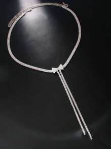 派对 1 件装奢华铜合金水钻装饰腰链 女士日常生活万圣节