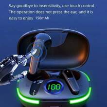 Pro80 Wireless Earphones Bluetooth Fone Headphones Sports Headset Touch Control Earbuds With Microphone For Smartphones