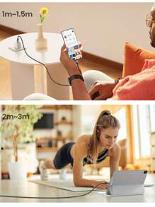 UGREEN USB A To USB Type C Cable 3A Quick Charge 3.0 Fast Charging Nylon Braid Cable Nan