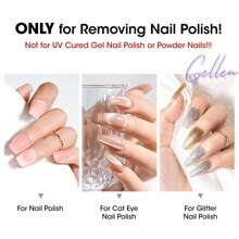 Gellen Removedor de Esmalte de Unhas Gellen, 180ml Removedor de Esmalte de Unhas Sem Acetona para Esmaltes de Secagem Rápida, Removedor de Esmalte de Unhas Delicado com Bomba, Removedor de Esmalte de Unhas Transparente Ultra-Potente, Jasmim, Leite, Aroma de Rosa