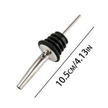 6pcs Automatic Rotatable Wine Bottle Pourer, Stainless Steel Olive Oil Sprayer Dispenser Nozzle, Liquor Bottle Pourers, Fits Around 3/4" Bottle Neck - Multicolor - View 4