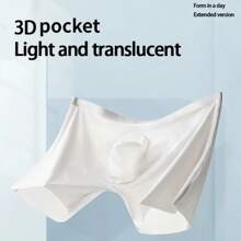 1pc Mens Boxers Shorts Ice Silk Men Panties Seamless Underwear Man Underpants Panties Male Antibacterial Breathable Briefs - 黑色 - 查看 6