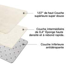 Sour Lemon Gray Carpet Rugs Living Room 160x230 Washable Anti-Slip Extra Large Carpet Bedroom Fluffy Modern Carpets Mat Carpets For Bedroom Children's Room - 奶油白 - 查看 3
