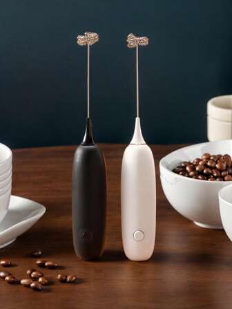 Milk Frother, Powerful Handheld Milk Frother, Mini Milk Foamer,Coffee Stirrer, Stainless Steel Drink Mixer For Coffee, Lattes, Cappuccino,Matcha,Hot Chocolate, Portable Foam Maker,Electric Wireless Blender Mini Coffee Maker
