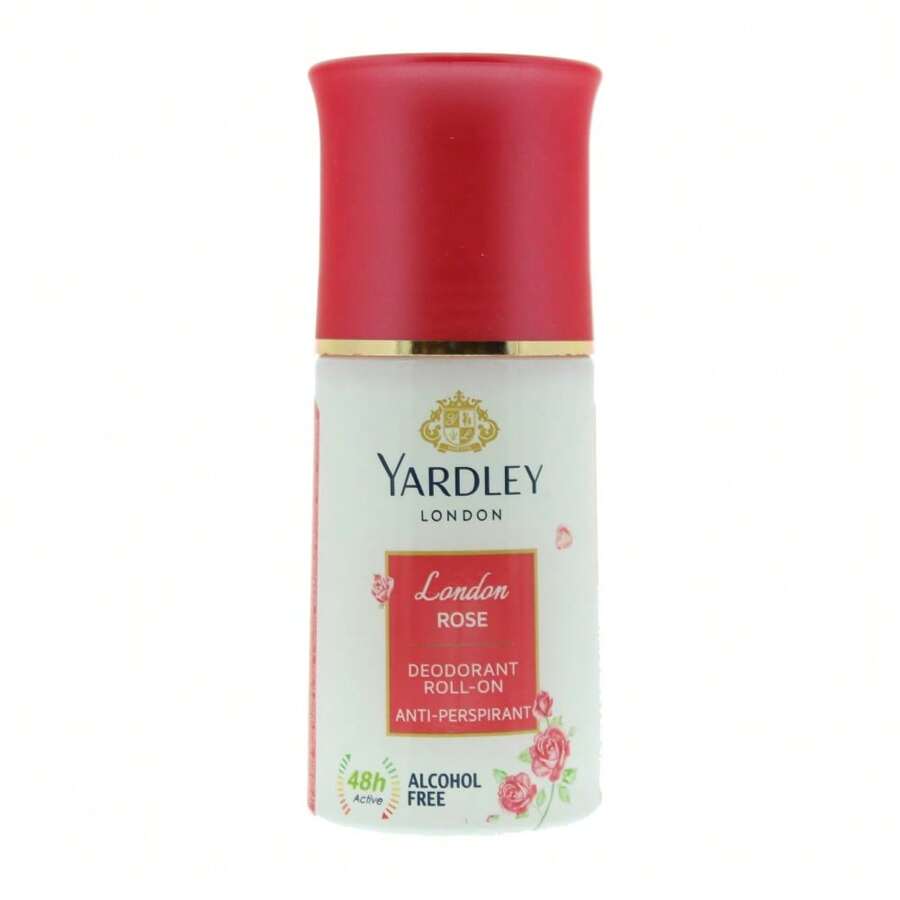 Yardley London Rose Deodorant Roll-On Anti-Perspirant 50ml Alcohol-Free - Clear - View 1