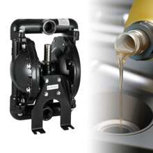 kangten Air-Operated Double Diaphragm Pump 1" Inlet&Outlet For Petroleum Fluids 35GPM - Black - View 3