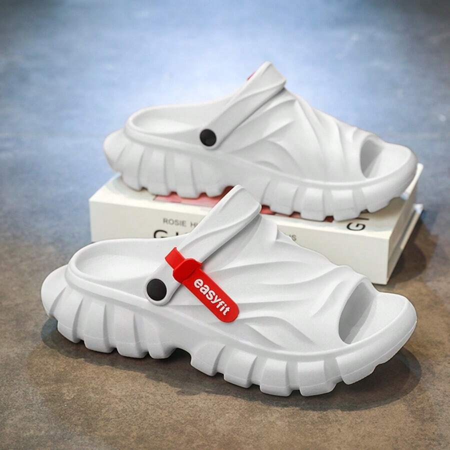 Men's Thick Sole EVA Outdoor Sandals, Essential For Summer Casual Slippers For Indoor And Outdoor