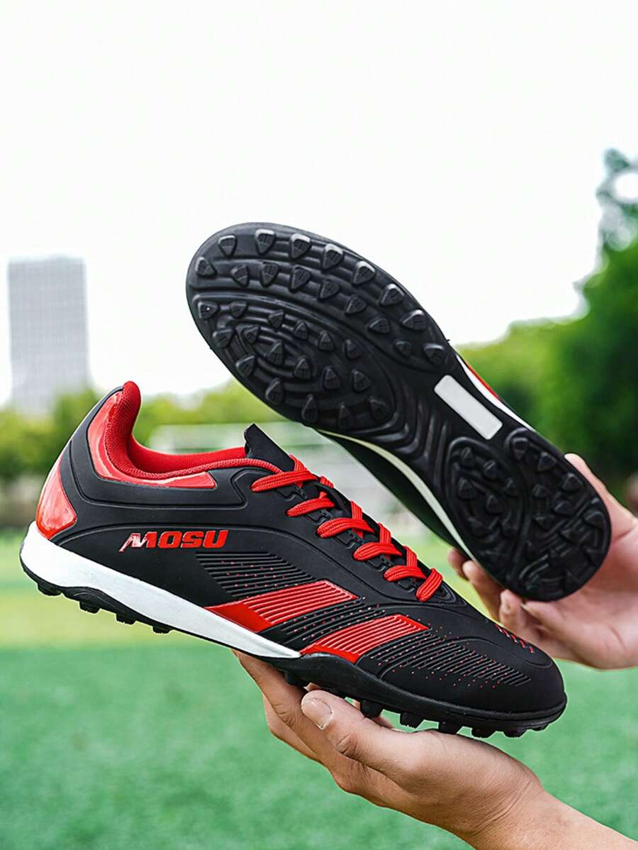 A Pair Of Boy's Professional Soccer Cleats - TF Turf Ground, Breathable & Lightweight For Training And Competition