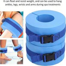 2/4pcs Foam Swim Aquatic Cuffs,Exercise Cuffs Water Aerobics Float Ring Fitness Exercise Set, Ankles Arms Belts With Quick Release Buckle For Swim Fitness Training Set