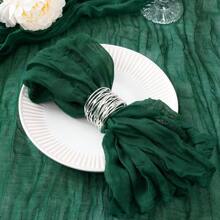 12pcs Bohemian Style Crinkle Cloth Napkins Wrinkled Napkins, Suitable For Wedding, Festival, Birthday, Daily Use And Various Parties