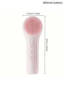 1 件装超声波去角质器、皮肤热疗和按摩器、IPX7 防水硅胶、USB 充电、6 种可调速度、适合作为送给女性、妻子、女儿的礼物 - 彩色 - 查看 10