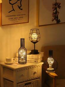 1 Piece Of Wine Bottle LED Night Light, Decorative Bottle/Glass - Warm Light, Battery-Powered (AA Batteries Not Included) - Perfect For The Ambience Of Bedroom And Living Room, Bedroom LED Light