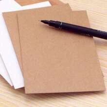 50 peças Cartões Rígidos em Branco para DIY, Pintados à Mão, Grafite, Cartão Postal Manuscrito, Cartão de Felicitações, Cartão de Mensagem Mais Cartão Preto Grosso, Cartão de Papel com Vaca, Natal