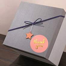 500 miếng dán tròn màu tím 1 inch - Hồng - Xem 6