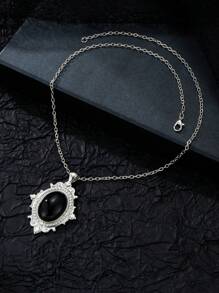 1 PC European And American Gothic Green Red Vampire Mysterious Pagan Witch Jewelry Retro Relief Pendant Necklaces Gift - mặt dây chuyền vòng cổ - Xem 9