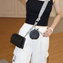 时尚简约糖果色PU拉链斜挎包多功能单肩手机袋钱包钱包手机包女士钱包