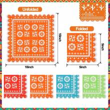 Mexican Paper Napkins Carnival Cocktail Napkins Decorative Scalloped Napkin For May 5th Mexican Carnival Table Decor Party