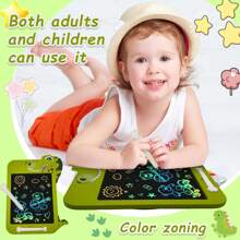 适合男孩女孩的液晶书写板，10.5 英寸绘图板，适合男孩女孩的圣诞生日礼物，涂鸦板可爱恐龙，适合男孩女孩的绘图板 4 5 6 7 8 9 10 11 12 岁 - 彩色 - 查看 8