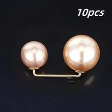 6/10/18pcs Faux Pearl Waist Buckle, Scarf Clip, Brooch For Women