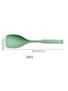 1pc Silicone Spatula & Ladle 2-In-1, High Temperature Resistant, Non-Stick Cookware Dedicated Stir Fry Spatula With Scale