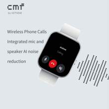 CMF By Nothing Watch Pro Dark Grey, Smartwatch With Wireless Call, 1.96" AMOLED, Built-In Multi-System GPS, All-Round Health Monitor, IP68 Waterproof, Fitness Tracker 100 Sport Modes For IOS Android, Elevated Design, Smartwatch For Men Women - Dark Gray - View 7