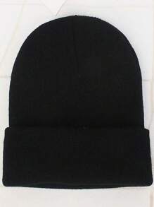 MilyModa Winter Hat, Cold Cap, Without Embroidery For Adults, Beret Cap - 黑色 - 查看 2