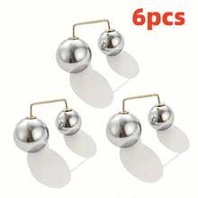 6/10/18pcs Faux Pearl Waist Buckle, Scarf Clip, Brooch For Women
