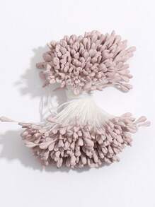 Estambre artificial de flor de 2.5mm con doble cabeza, 350-360/700-720 raíces, estambre floral falso con perla mate para tarjetas de Navidad, decoración de boda y manualidades DIY - Multicolor - Ver 25