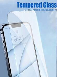 3+3 gehärtetes Glas kompatibel mit iPhone 15 14 13 12 11 16Pro Max Plus Mini Kamera Bildschirmschutz kompatibel mit iPhone wasserdicht stoßfest kratzfest und fingerabdruckfest Vollabdeckung