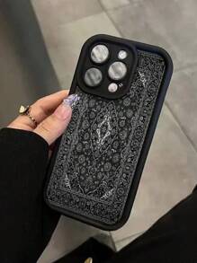 复古印花凹槽黑色加厚抗冲击穿孔极简手机壳，兼容 16、16 Pro、16 Pro Max、16 Plus、 15 XR、7、8、15 Pro Max、12 Pro Max、13 Pro Max、14 Pro Max、13、14、11、12、P14、P11、P12、XS、XR、7、8、P、7G ES2，适用于 A13 4G、A22、A21S、A51 4G、A52、S22 Ultra、A33 5G，兼容 Redmi 10、Redmi Note 11 4G、Redmi 11 Lite、A53、A14、A23、S23 Ultra、S24、A14。适用于小米A15、S23、A73的Redmi手机壳，防水防震防摔防刮，国际版，非国内版 - 彩色 - 查看 6