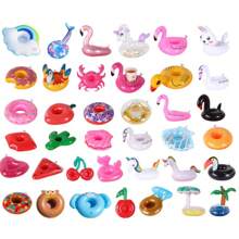 1/6/12pcs Inflatable Drink Holder Floats, Assorted Shape Swimming Pool Floating Drink Cup Holders, Bathtub Toys For Wedding Bachelorette Party, Swimming Pool Party, Beach Vacation - Add Fun And Style To Your Pool Party And Beach Getaway! (Rose Gold Flamingo Inflatable Cup Holder)