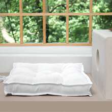 Farfallarossa 450g方形室内/室外防污坐垫，尺寸45*45厘米，防水耐用，易于清洁，适用于客厅、花园、阳台等各种场所，提供舒适的座椅体验。 - 淺白色 - 查看 2