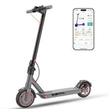 Electric Scooter For Adults, Up To 19 Mph, 19 Miles Range & 264 Lbs Load, Aluminum Alloy E-Scooter With 350W Motor, Foldable Escooter With Dual Braking System
