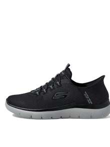 Skechers Men's Summits High Range Hands Free Slip-In Sneaker, Black - Black - View 2