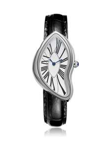 PINTIME Alien Crash Melt Twist Y2K 手表亭女士时尚复古高级设计防水石英表皮带表