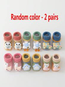 2 Pairs Soft & Breathable Newborn Socks, Thin Summer Baby Socks Anti-Slip For Toddlers Learning To Walk, Ultra-Thin Silk Infant Socks - Multicolor - View 20