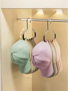 1/2/3pcs Hat Rack Storage Box, Dormitory Wardrobe Internal Hanging Hat Rack, Can Hold 8 Baseball Caps, Suitable For Dorm And Family