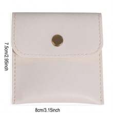 Bolsa pequeña de almacenamiento de joyas de PU, bolsa de joyas portátil, personalización de nombre personalizado, adecuada para regalos, cumpleaños, festivales, Día de la Madre