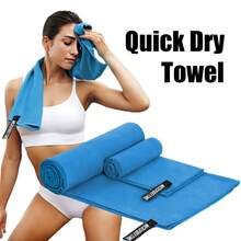 فوط المايكروفايبر لصالة الألعاب الرياضية والياقة البدنية والتدرب، فوط الرياضة والتعرق، فوط اليوغا سريعة التجفيف للسفر والشاطئ والتنزه والسباحة والتخييم - متعدد الألوان - مشاهدة 2
