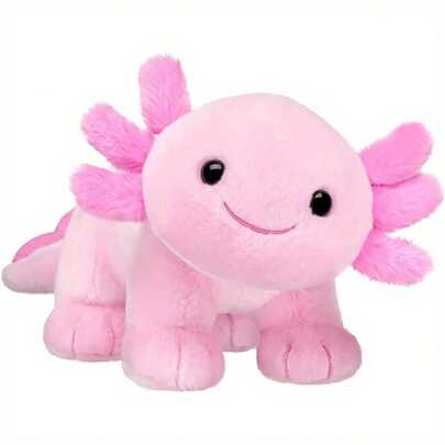 Peluche de Axolotl, Juguete de peluche suave y lindo de Axolotl de 11.8 pulgadas como regalo de cumpleaños para niños y niñas, regalo de Navidad, Halloween