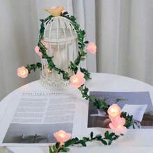 50 piezas de flores de espuma decorativas falsas surtidas de rosas, osos de peluche, unicornios y corazones de 3.5cm, materiales DIY