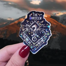 Mười Ba, Ngai Vàng Thủy Tinh, TOG, Manon Blackbeak và Abraxos, Aelin Terrasen Rowan, Người Thừa Kế Lửa Sarah J Maas, Hình dán vinyl, Đồ dùng học tập, Hình dán tựu trường, Đồ dùng làm sổ lưu niệm, Hình dán vui nhộn, Hình dán máy tính xách tay, Hình dán điện thoại Kindle - Nhiều màu - Xem 12