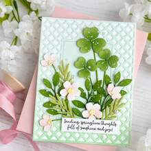 [Spring/Summer Edition] Spring Flower Clover Cutting Dies Luck Leaf Embossing Metal Dies Cut For DIY Scrapbooking Album Decorative Paper Crafting Card Making