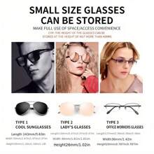 Car Glasses Box, Sun Visor Storage Box, Car Sunglasses Ticket Multifunctional Card Storage Box, Car Interior Storage Box