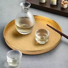 1pc Retro Exquisite Storage Metal Tray Decor Jewelry Accessory Plate Nordic Ins Style Jewelry Tray Tabletop Tray Wedding Opening Ceremony Decoration Tray Storage Items - Multicolor - View 7